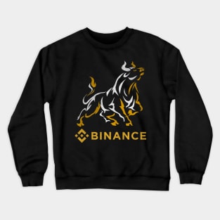 Bull Market Binance BNB Coin To The Moon Crypto Token Cryptocurrency Wallet HODL Birthday Gift For Men Women Kids Crewneck Sweatshirt